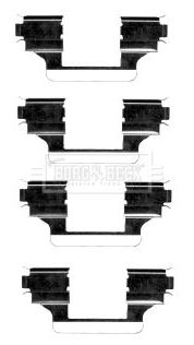 BORG & BECK Комплектующие, колодки дискового тормоза BBK1270